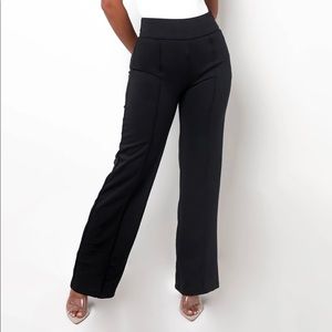 Classic Wide Leg Trousers Black
